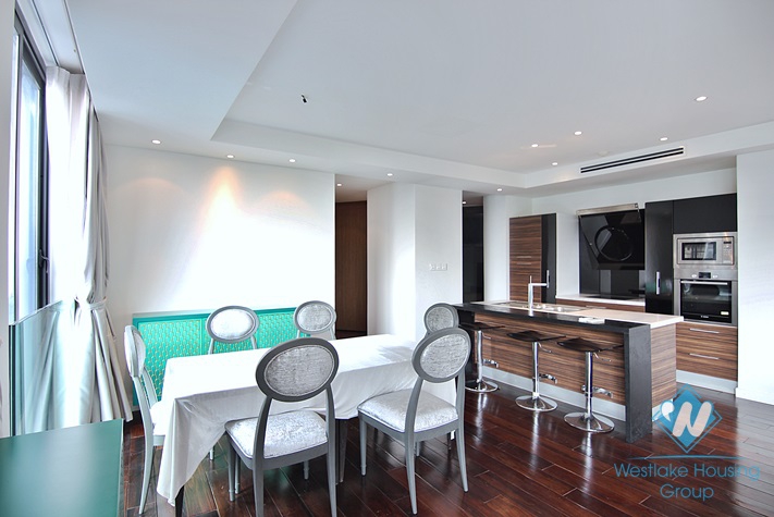 Quality apartment with nice design for rent in Xuan Dieu st, Quang An ward, Tay Ho